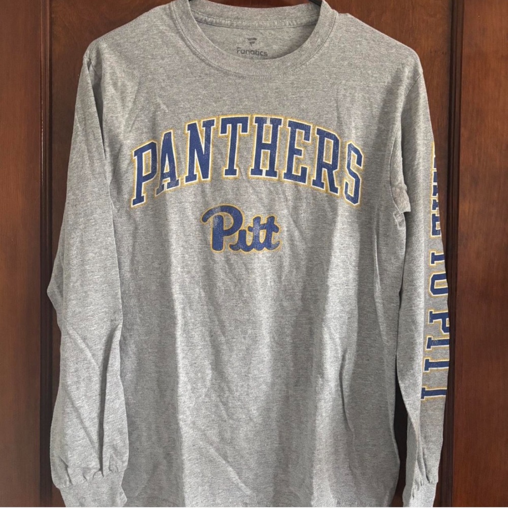Fanatics Gray Pitt Panthers Long Sleeve Shirt